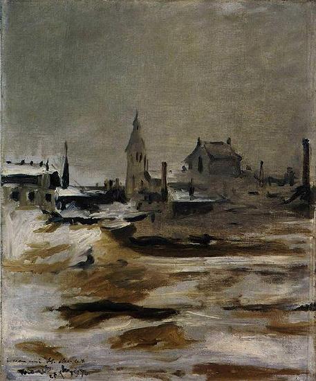 Edouard Manet Effet de neige a Petit Montrouge oil painting picture